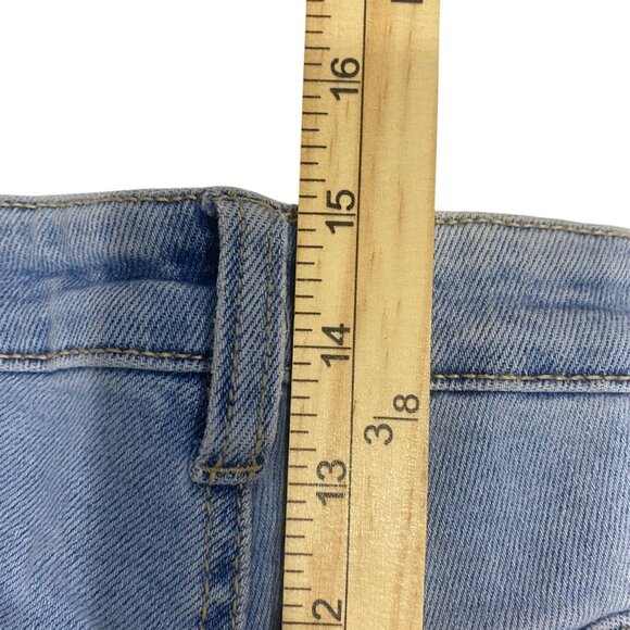 NWT Wax Mom Jeans Collection Womens 16 Light Blue High-Waisted Skinny Stretch - Picture 14 of 16